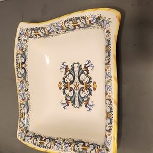 Wavy dinner plate Meridiana from Italy